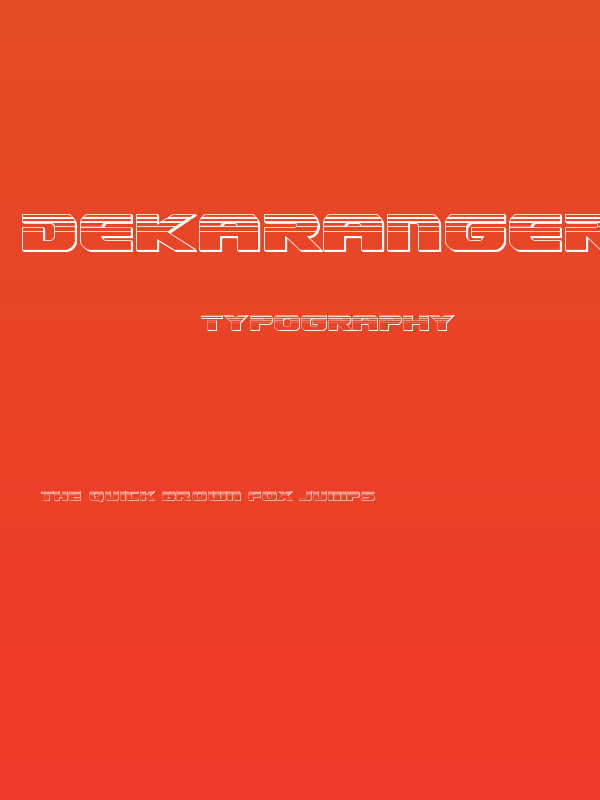 Dekaranger Chrome Poster