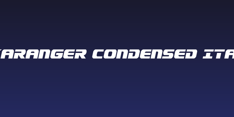 Dekaranger Condensed Italic Social Header