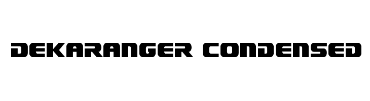 Dekaranger Condensed  Fuentes Gratis Descargar