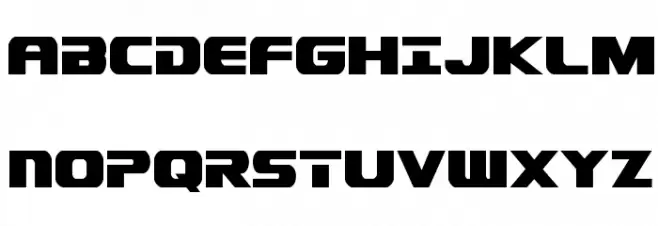 Dekaranger Condensed Polices MAJUSCULES