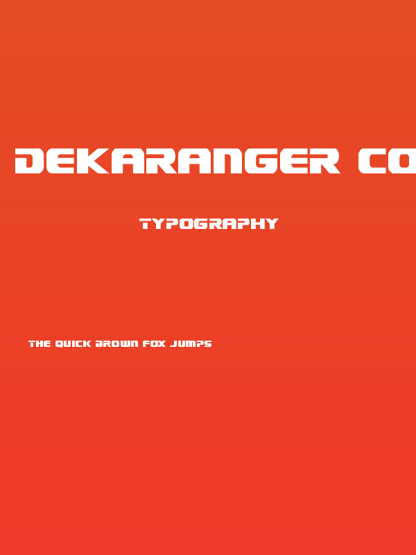 Dekaranger Condensed Poster