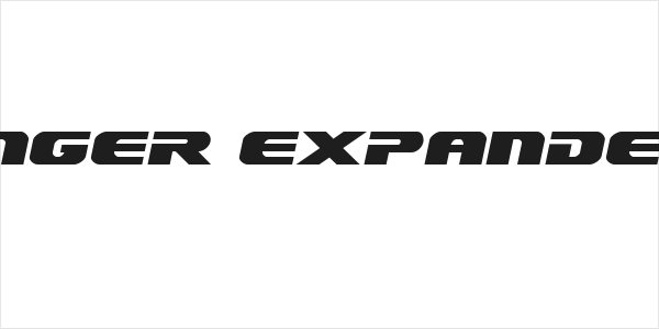 Dekaranger Expanded Italic Logo