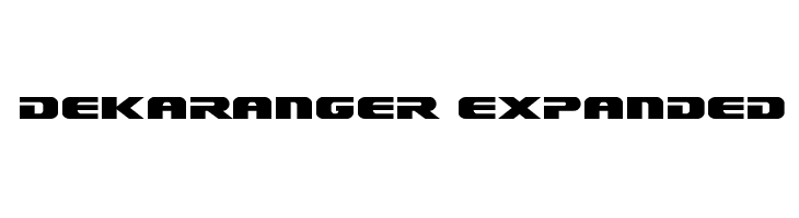 Dekaranger Expanded  font caratteri gratis