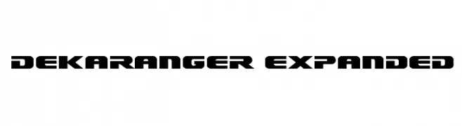 Dekaranger Expanded  नि: शुल्क फ़ॉन्ट्स डाउनलोड