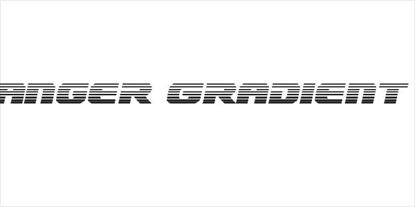 Dekaranger Gradient Italic Logo