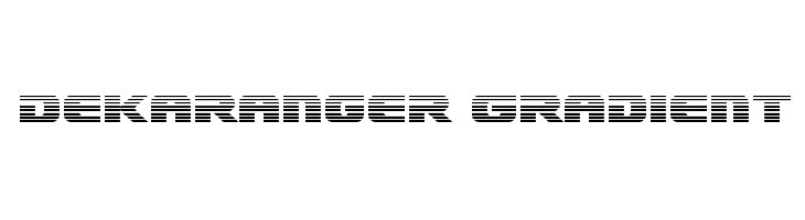 Dekaranger Gradient  フリーフォントのダウンロード