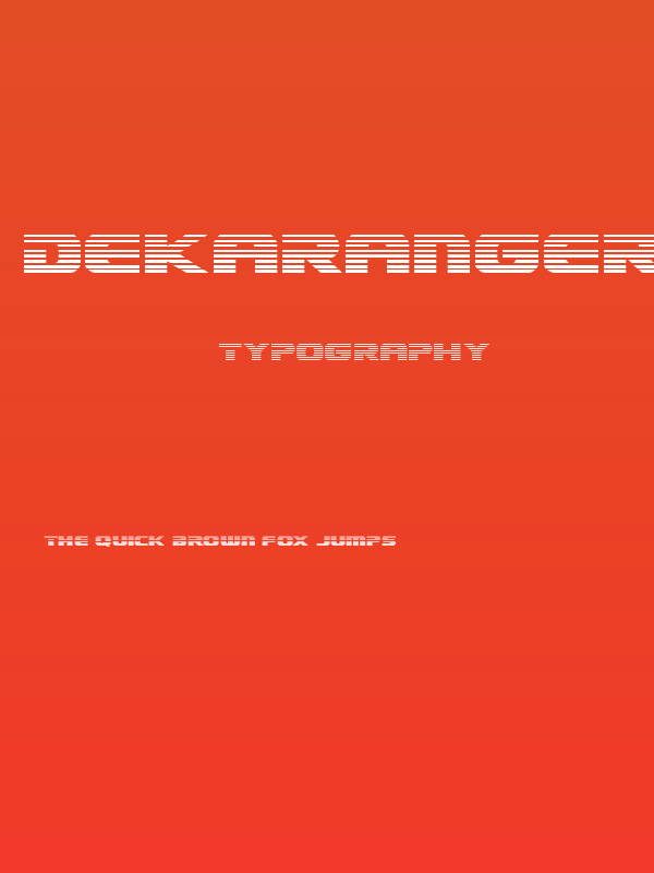 Dekaranger Gradient Poster