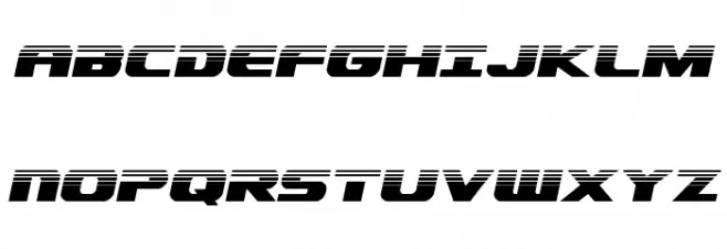 Dekaranger Halftone Italic خط أحرف كبيرة