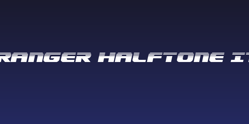Dekaranger Halftone Italic Social Header