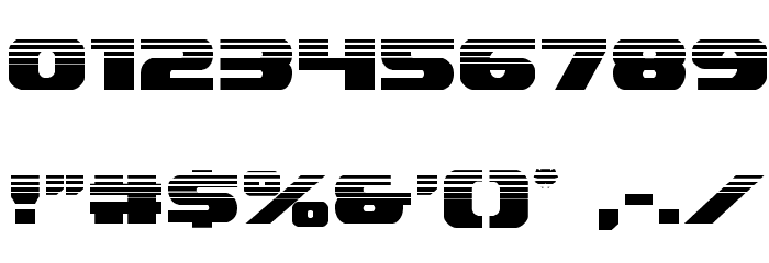 Dekaranger Halftone Font OTHER CHARS