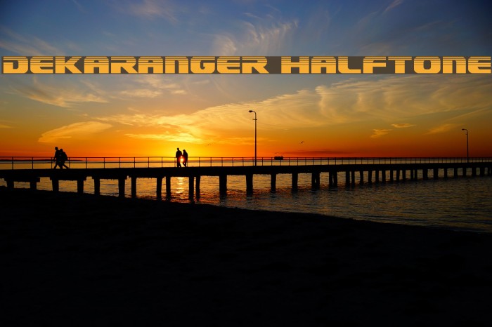 Dekaranger Halftone Font examples