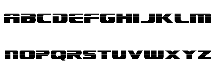 Dekaranger Halftone Font LOWERCASE