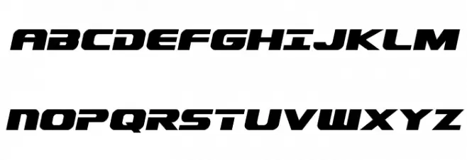 Dekaranger Italic フォント 大文字