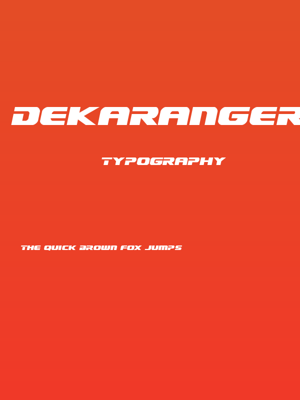 Dekaranger Italic Poster