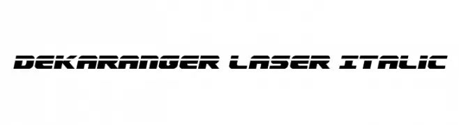 Dekaranger Laser Italic 
