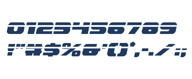 Dekaranger Laser Italic Other Characters