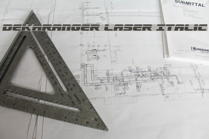 Dekaranger Laser Italic Example 2