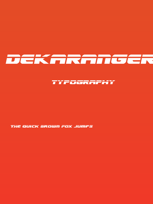 Dekaranger Laser Italic Poster