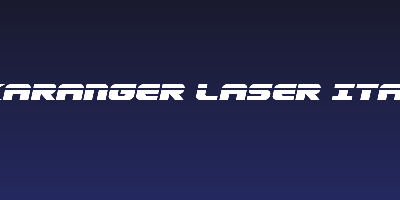 Dekaranger Laser Italic Social Header