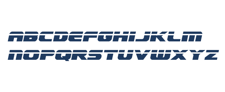 Dekaranger Laser Italic Lowercase