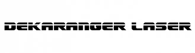 Dekaranger Laser  font caratteri gratis