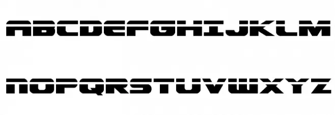 Dekaranger Laser Caratteri MAIUSCOLE