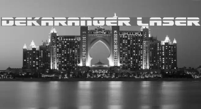 Dekaranger Laser Font examples