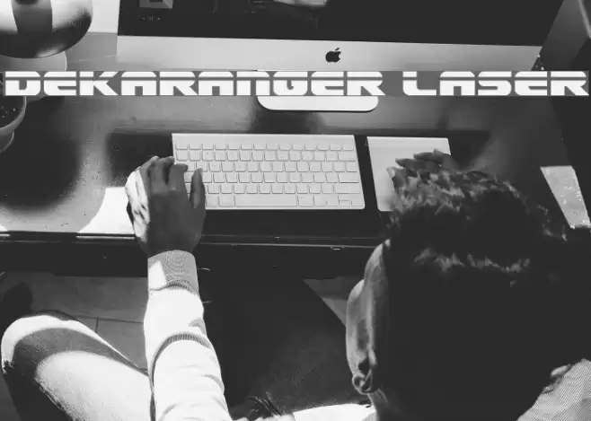 Dekaranger Laser Font examples