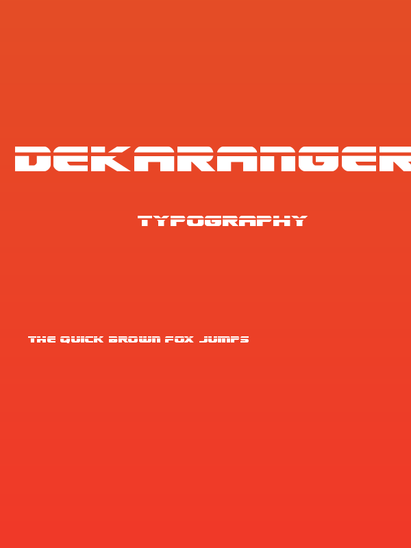 Dekaranger Laser Poster
