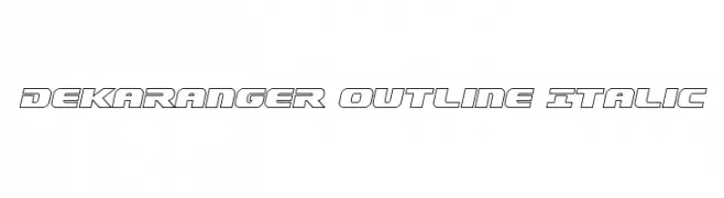 Dekaranger Outline Italic 