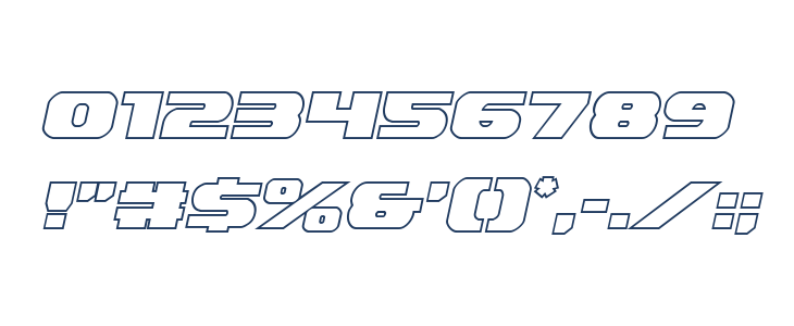 Dekaranger Outline Italic Other Characters