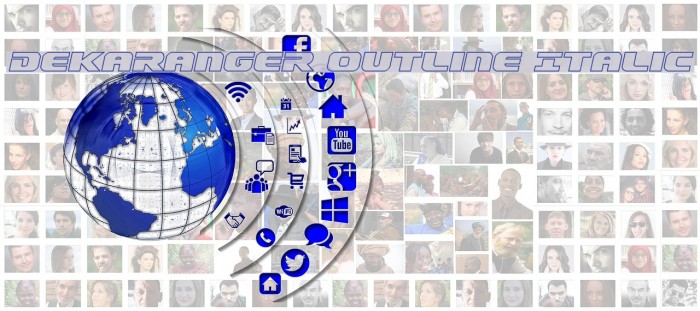 Dekaranger Outline Italic Example 3