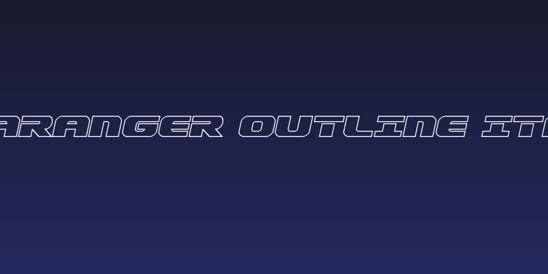 Dekaranger Outline Italic Social Header
