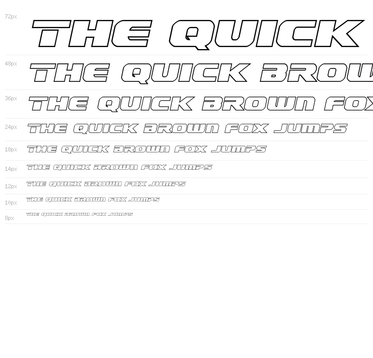 Dekaranger Outline Italic Waterfall