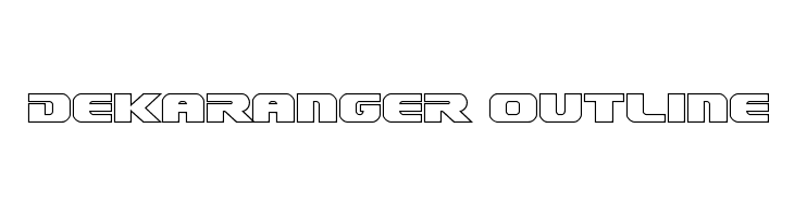 Dekaranger Outline  Frei Schriftart Herunterladen
