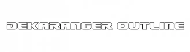 Dekaranger Outline  font caratteri gratis