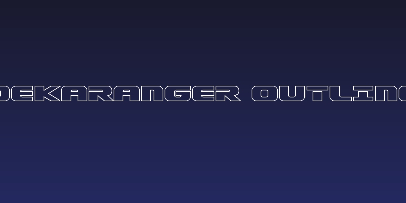 Dekaranger Outline Social Header