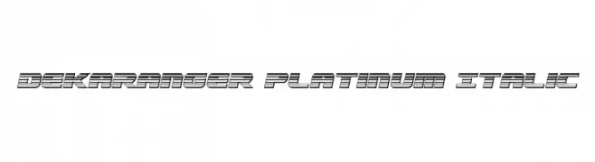 Dekaranger Platinum Italic 