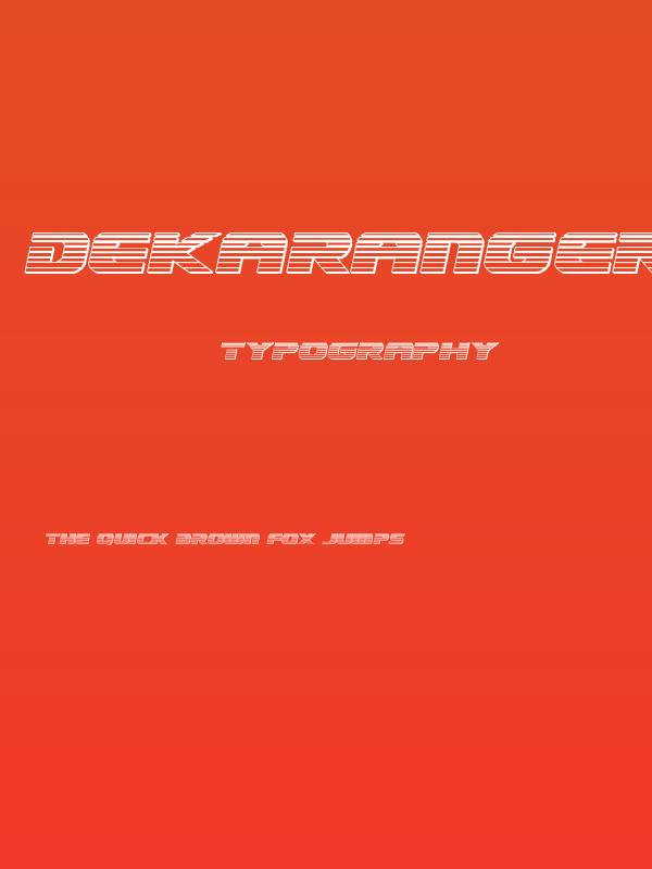Dekaranger Platinum Italic Poster