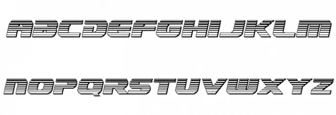 Dekaranger Platinum Italic خط أحرف صغيرة