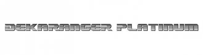 Dekaranger Platinum  font caratteri gratis