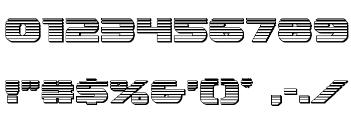 Dekaranger Platinum Font OTHER CHARS