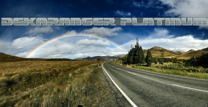 Dekaranger Platinum Font examples