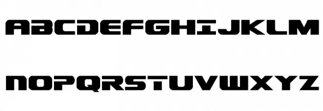 Dekaranger Regular Шрифта ВЕРХНИЙ