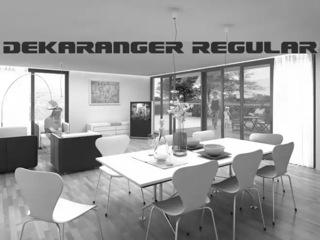 Dekaranger Regular Font examples