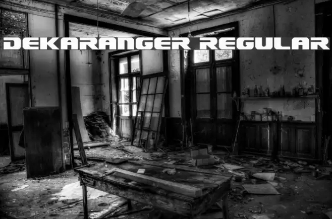 Dekaranger Regular Font examples