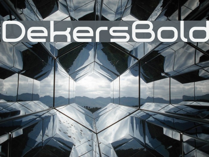 Dekers_Bold 字体 examples