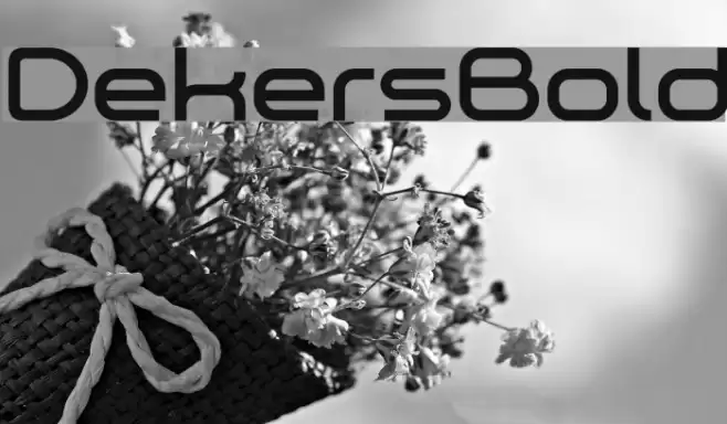 Dekers_Bold Font examples