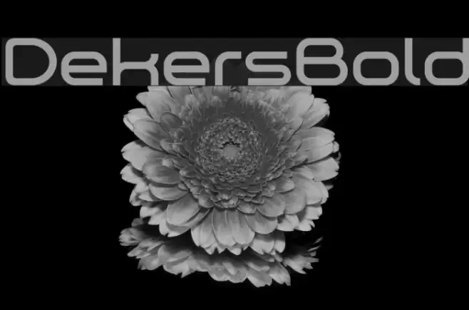Dekers_Bold Font examples