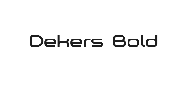 Dekers_Bold Logo
